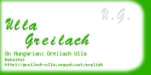 ulla greilach business card